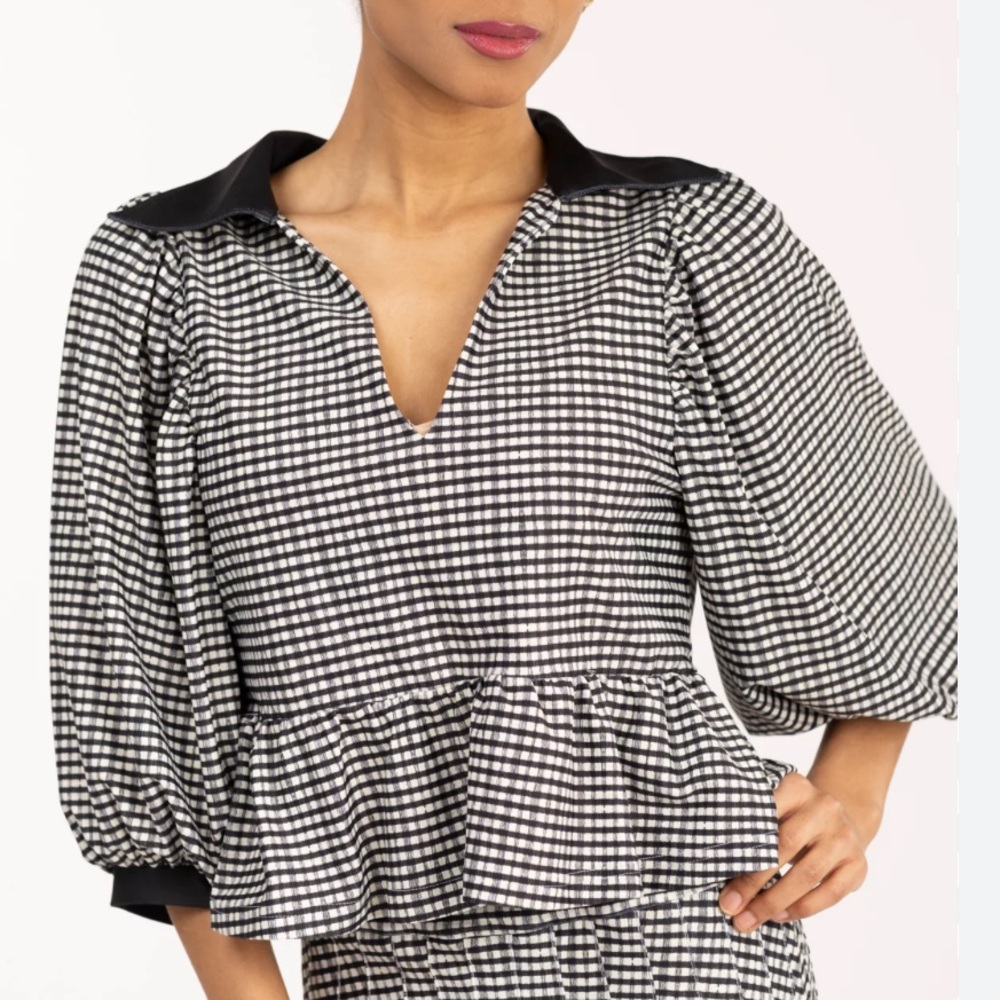 NWT Smith & Quinn, Wren Top, French Gingham, L